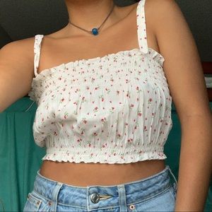 Brandy Melville Floral Crop Tank